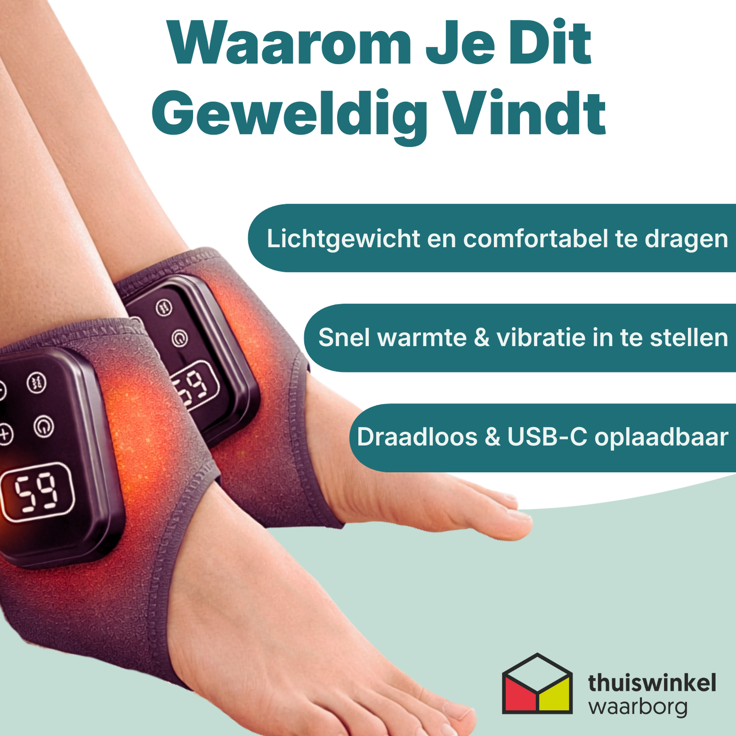 ReviveFeet™ Drievoudige Therapie Massager
