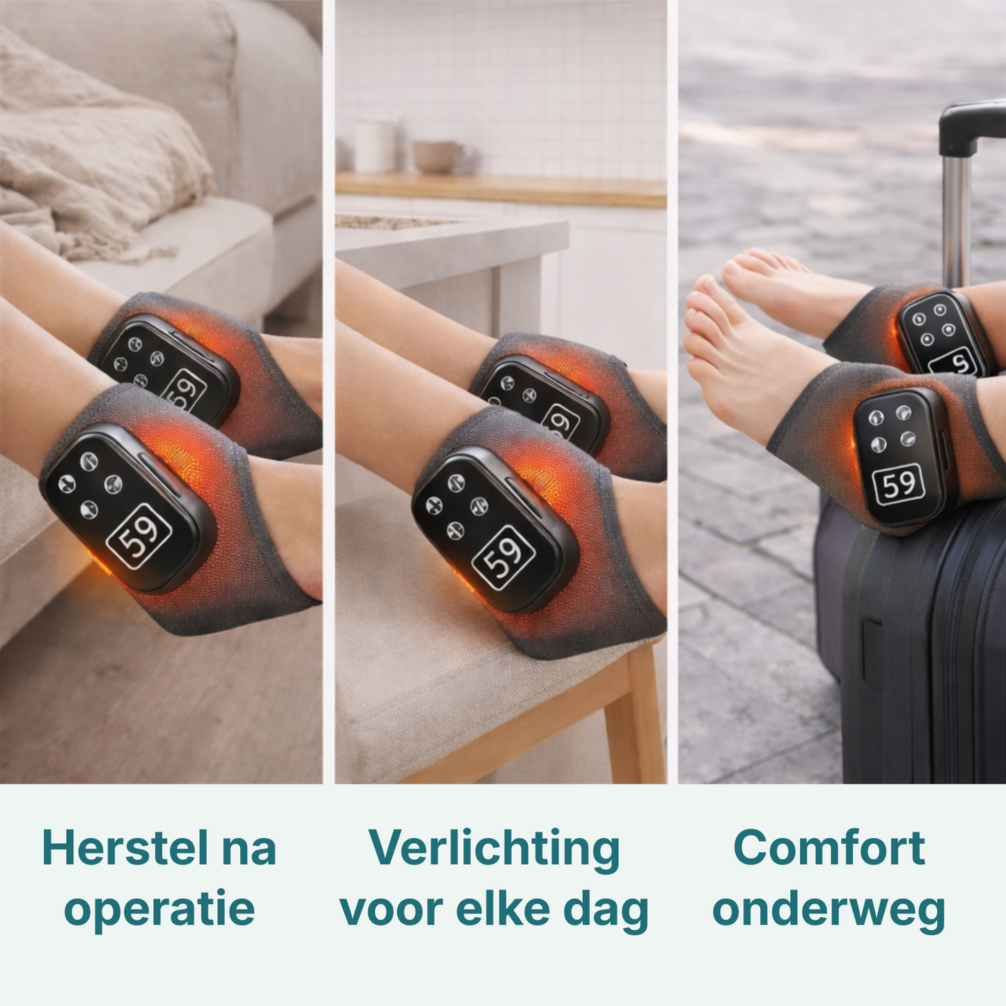 ReviveFeet™ Drievoudige Therapie Massager